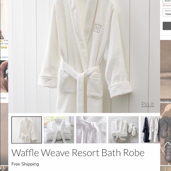 Pottery Barn Intimates Sleepwear Nwot Resort Waffle Robes